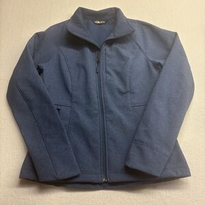 The North Face Apex Bionic 2 Shady Blue Soft Shell Jacket Windwall Womens Size M